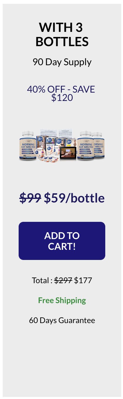 Morning Fat Melter - 3 Bottles