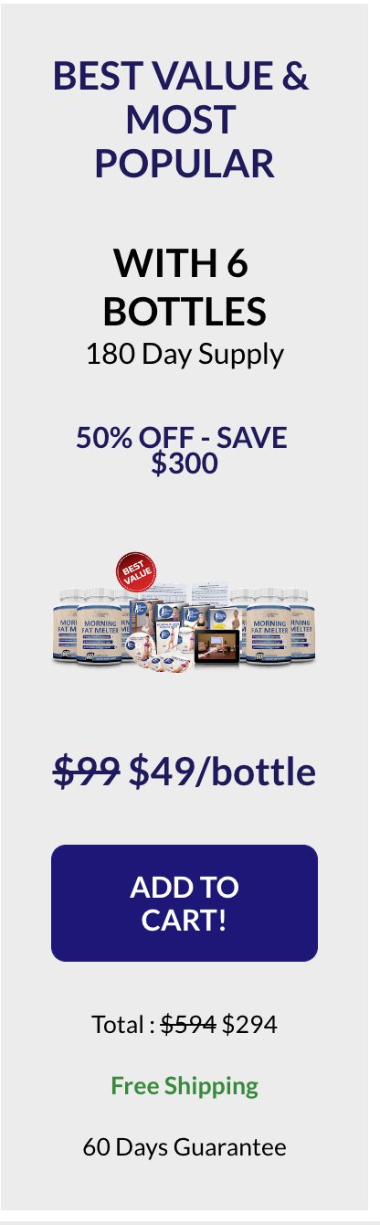 Morning Fat Melter - 6 Bottles